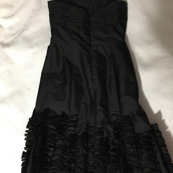 Black size 4 cocktail dress 100% THAI SILK - Picture 4 of 8